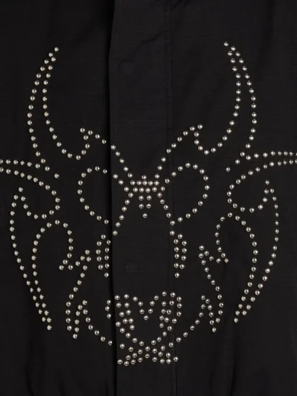 Chew Forever CHEW FOREVER studded hooded jacket