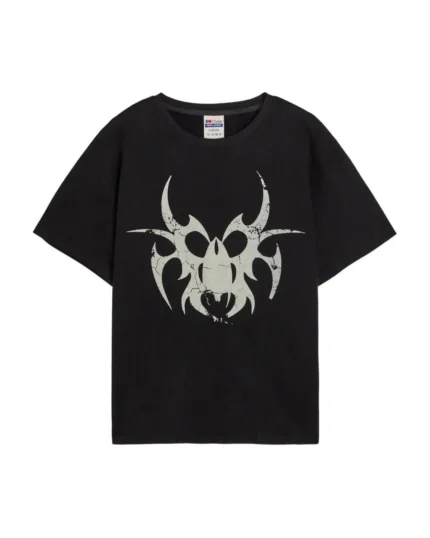 Black Graphic-Print T-Shirt