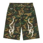 Men's Green Graphic Shorts