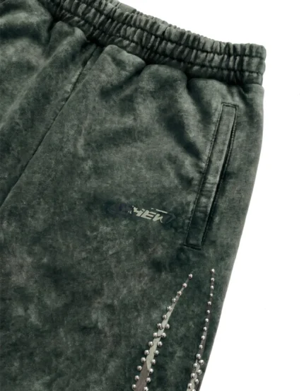 Chew Forever Camo Silver Studded Sweatpants
